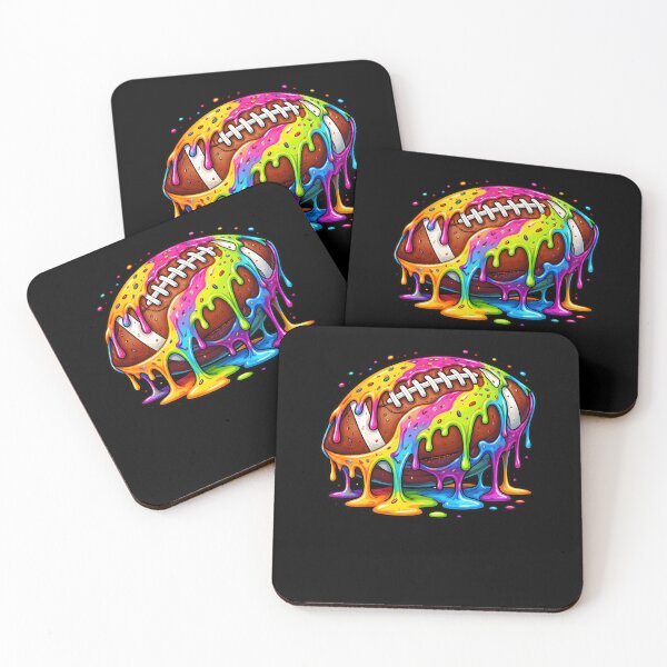 Item preview, Football Drip Art - Rainbow Splash Football Shirt designed and sold by ayion.