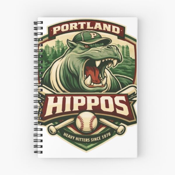 Item preview, Portland Hippos Vintage Baseball Retro Team Logo Tee, Fictional For Men designed and sold by KirbyDa.