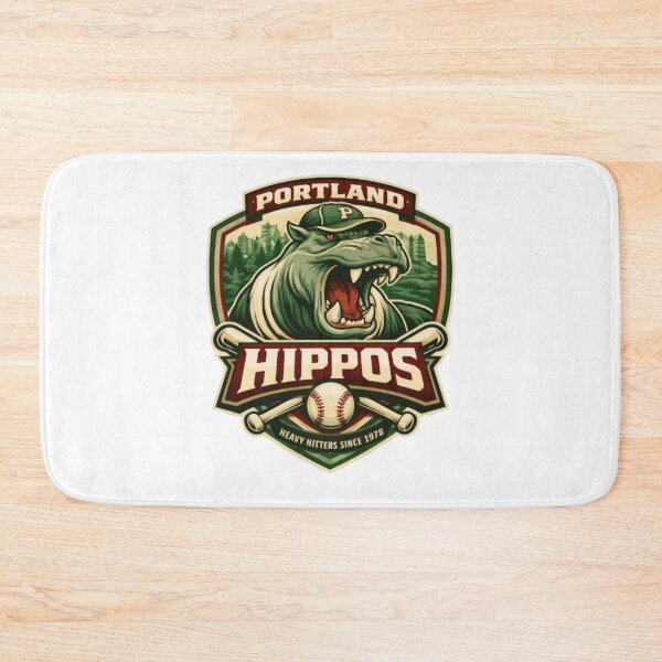 Item preview, Portland Hippos Vintage Baseball Retro Team Logo Tee, Fictional For Men designed and sold by KirbyDa.