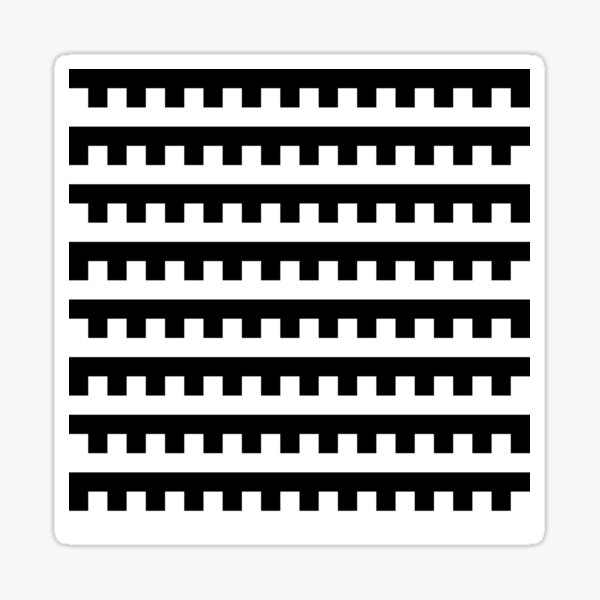 BW Tessellation 5 1 Sticker