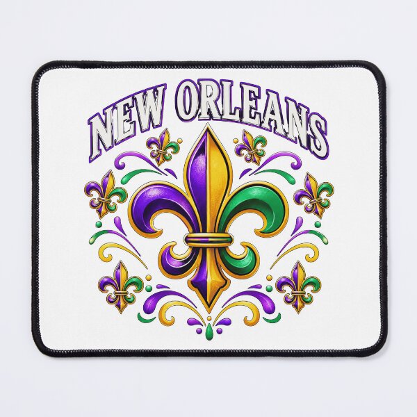 Item preview, New Orleans Fleur-de-Lis Mardi Gras designed and sold by WHConwayDesigns.