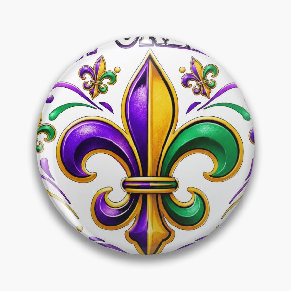 Item preview, New Orleans Fleur-de-Lis Mardi Gras designed and sold by WHConwayDesigns.
