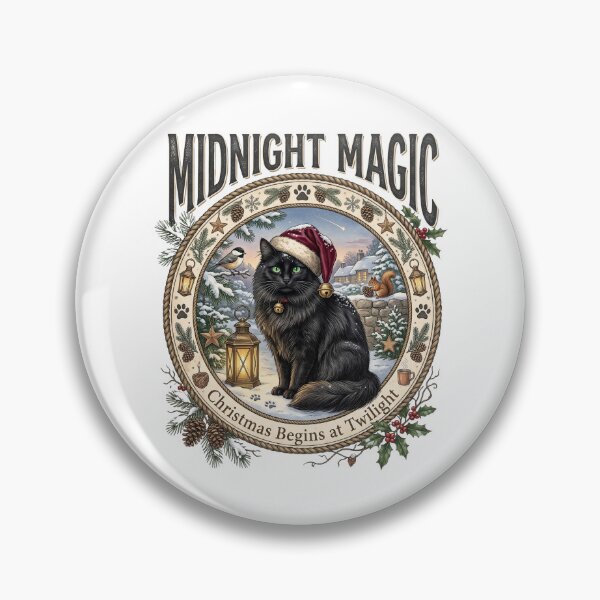 Item preview, Christmas Black Cat designed and sold by Roy & Tiffany.