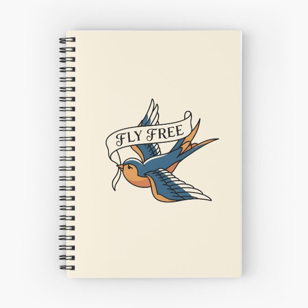 Item preview, FLY FREE - Vintage Swallow Bird American Traditional designed and sold by Zazz Lee.
