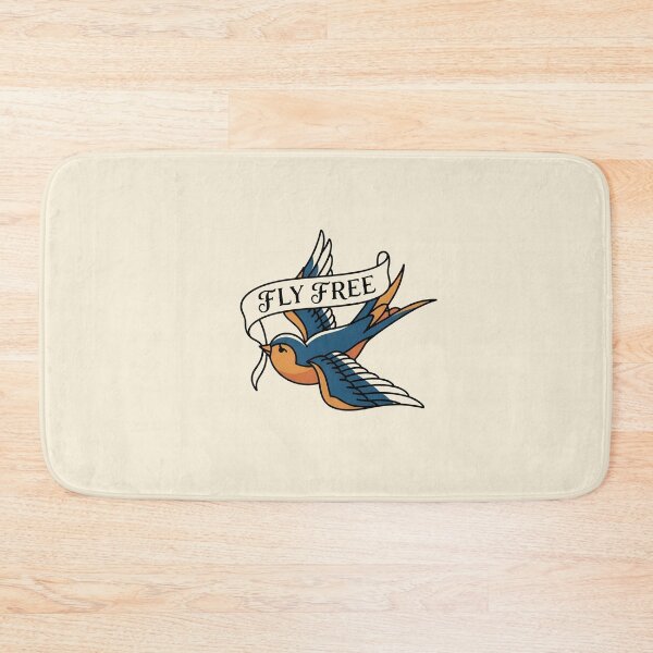 Item preview, FLY FREE - Vintage Swallow Bird American Traditional designed and sold by Zazz Lee.