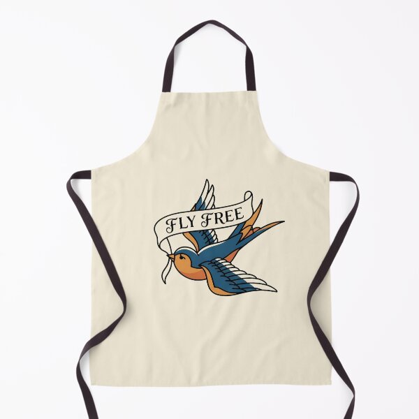 Item preview, FLY FREE - Vintage Swallow Bird American Traditional designed and sold by Zazz Lee.