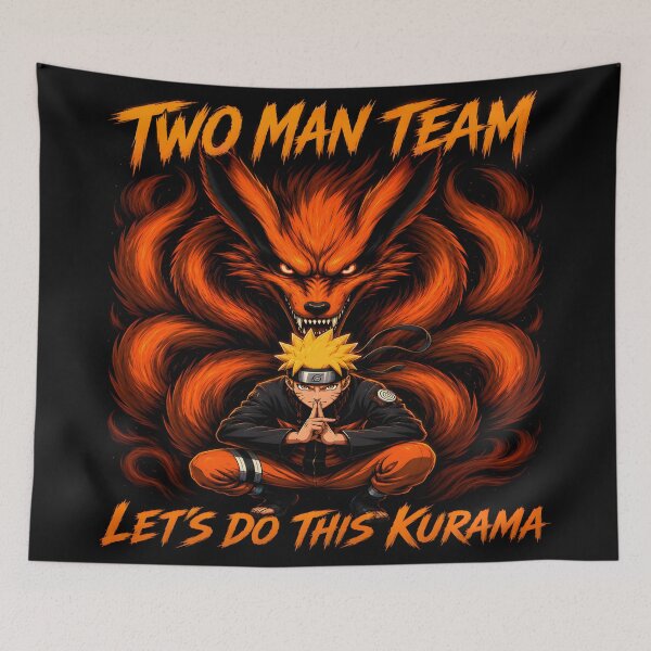 Item preview, Two Man Team- Naruto Kurama -Let's Do This | Naruto Nine Tails Fox -Aesthetic Design designed and sold by Trinidesigns123.