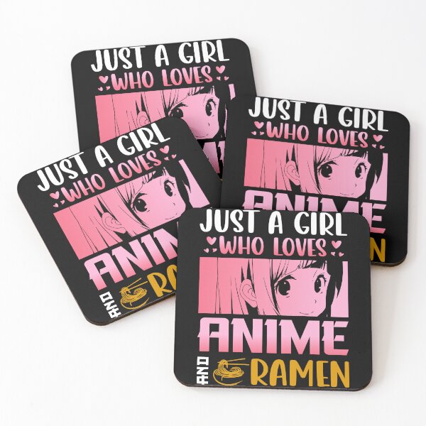 Item preview, Just A Girl Who Loves Anime & Ramen designed and sold by bella-rosa87.