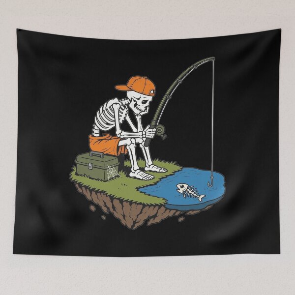 Item preview, Skeleton Fishing Halloween Costume Funny Fishing Boys Kids designed and sold by clothesy7.