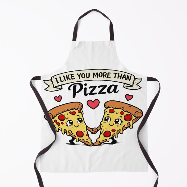 Item preview, I Like You More Than Pizza – Funny motif designed and sold by Pommes im Bett.