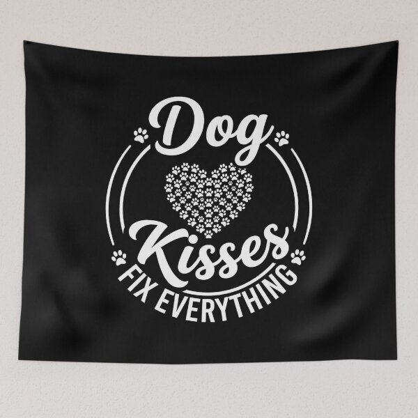 Item preview, Dog Kisses Fix Everything Paw Heart designed and sold by SiarheiYur.