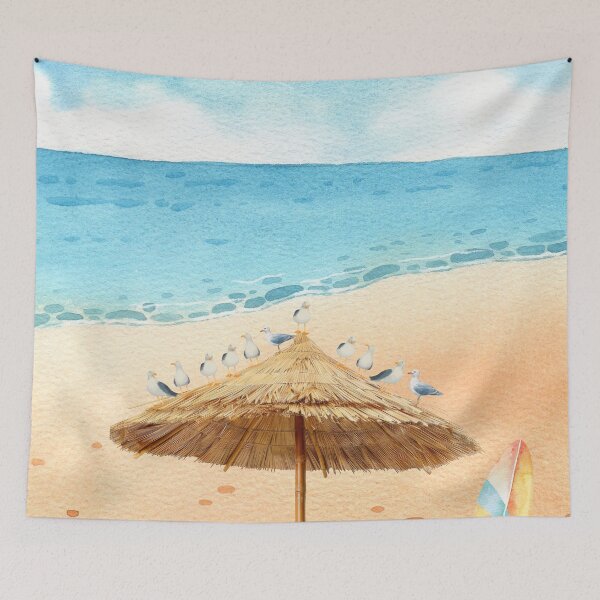 Item preview, Seagull beach day designed and sold by Zestypickles.
