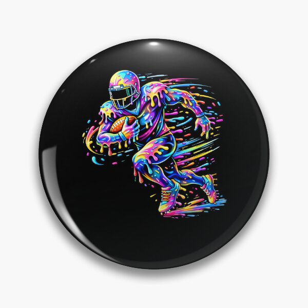 Item preview, Football Player Drip Art - Rainbow Action Football Shirt designed and sold by ayion.