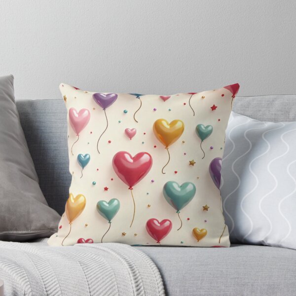 Item preview, Colorful Heart Balloon Celebration Pattern designed and sold by PrincessJStudio.