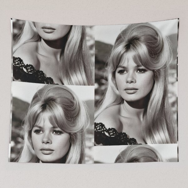 Item preview, Cinema - Iconic French Actress, Hollywood Charm in Black and White designed and sold by Beat-It.