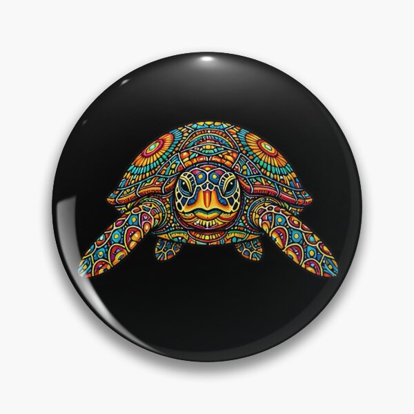 Item preview, Friendly Sea Turtle Face | Colorful Ocean Animal Art designed and sold by Zaru Art Studio.
