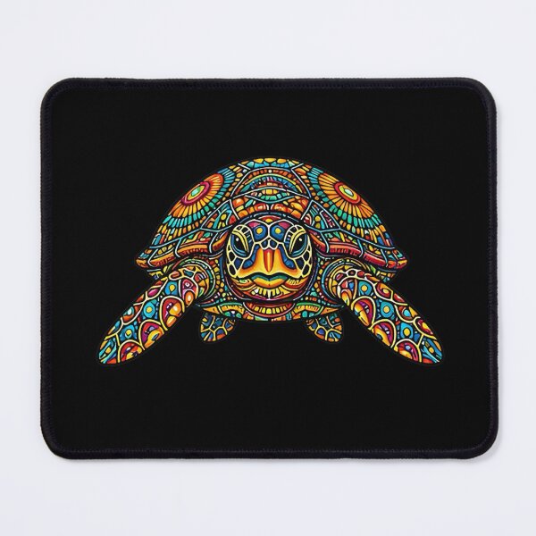 Item preview, Friendly Sea Turtle Face | Colorful Ocean Animal Art designed and sold by Zaru Art Studio.