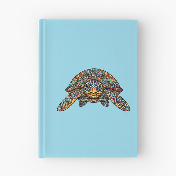 Item preview, Friendly Sea Turtle Face | Colorful Ocean Animal Art designed and sold by Zaru Zentangle Studio.
