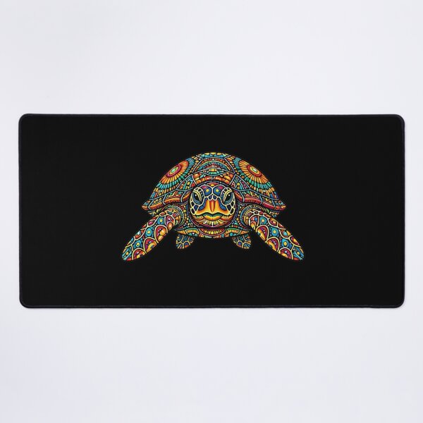 Item preview, Friendly Sea Turtle Face | Colorful Ocean Animal Art designed and sold by Zaru Zentangle Studio.