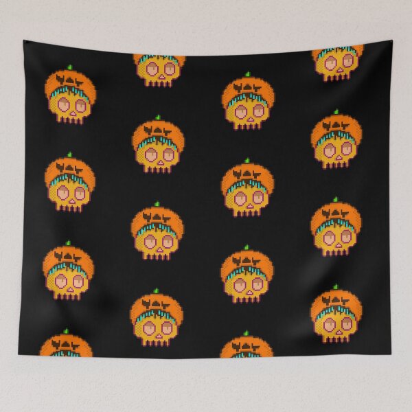 Item preview, Tired Skull Wearing Pumpkin Hat Retro designed and sold by RetroRlx.