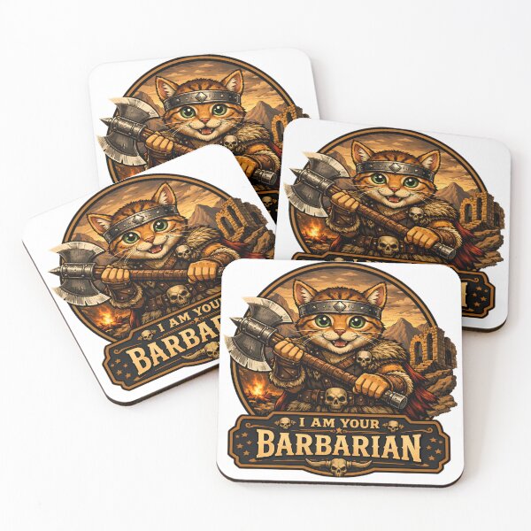 Item preview, Cute  Cat Barbarian designed and sold by ZiemSynd.