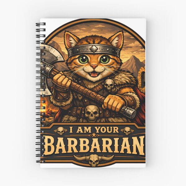 Item preview, Cute  Cat Barbarian designed and sold by ZiemSynd.