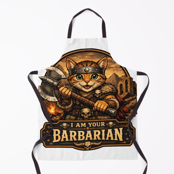 Item preview, Cute  Cat Barbarian designed and sold by ZiemSynd.