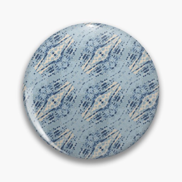 Item preview, Painterly Indigo Geometric Pattern  designed and sold by DesignsbyPheby.