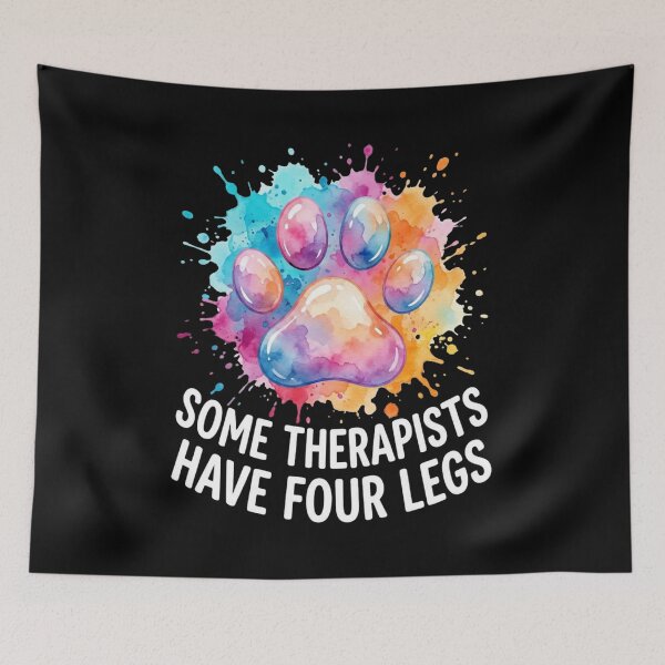 Item preview, Some Therapists Have Four Legs Colorful Paw designed and sold by SiarheiYur.