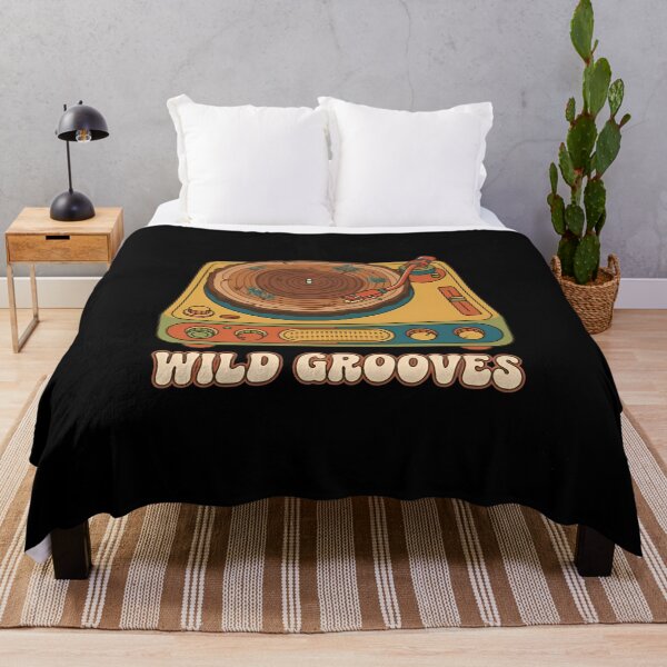 Item preview, WILD GROOVES - Retro Turntable Wood Vinyl Nature designed and sold by Zazz Lee.