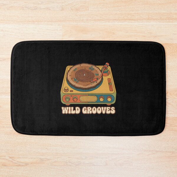 Item preview, WILD GROOVES - Retro Turntable Wood Vinyl Nature designed and sold by Zazz Lee.