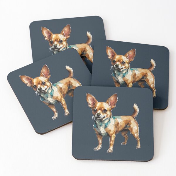 Item preview, Geometric Chihuahua - Modern Pet Art designed and sold by Tklezardesigns.