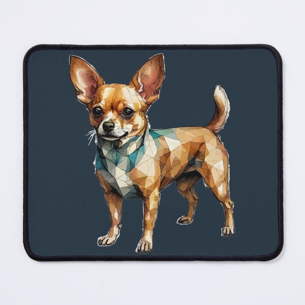 Item preview, Geometric Chihuahua - Modern Pet Art designed and sold by Tklezardesigns.