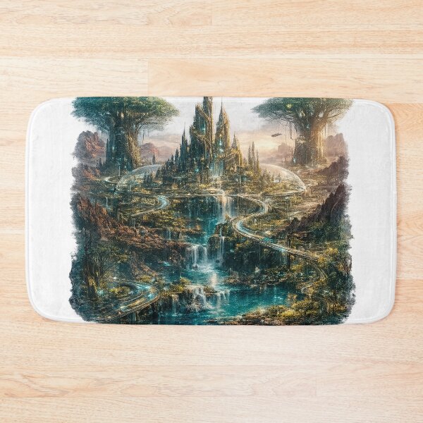 Item preview, Bioluminescent Future City designed and sold by creativezoneco.