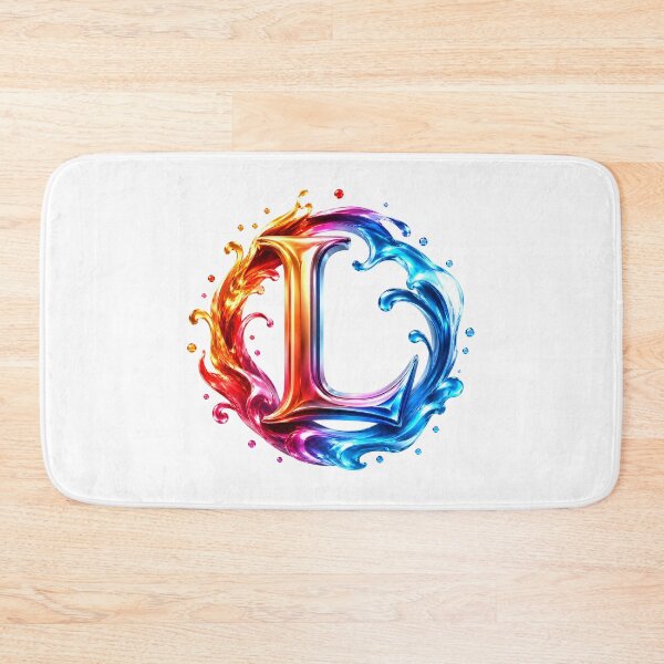 Item preview, AquaFlare Chromaflow Letter L designed and sold by BlissBlvdShop.