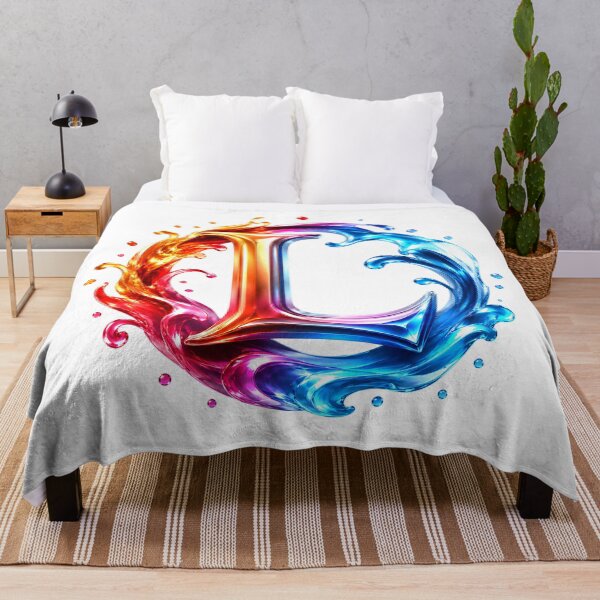 Item preview, AquaFlare Chromaflow Letter L designed and sold by BlissBlvdShop.