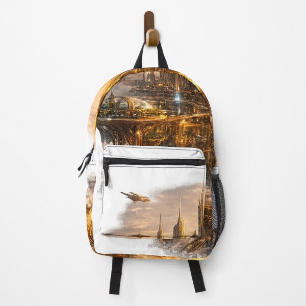 Item preview, Golden Futuristic City designed and sold by creativezoneco.