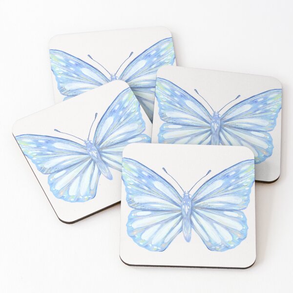 Item preview, Dreamy Blue Butterfly | Pastel Butterfly Illustration | Whimsical Nature Art | Soft Aesthetic Wall Art | Delicate Butterfly Design designed and sold by NicoleBellal.