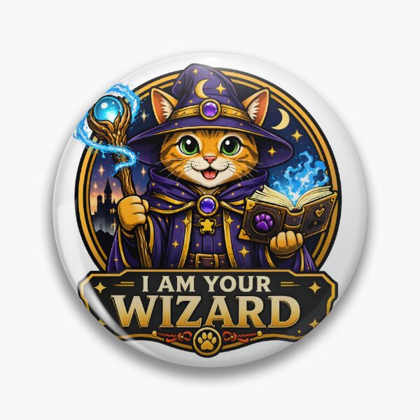 Item preview, Cute Cat Wizard designed and sold by ZiemSynd.
