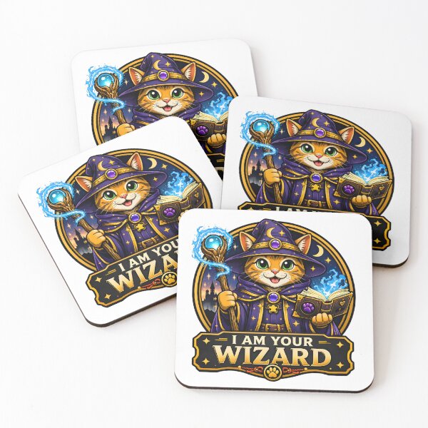 Item preview, Cute Cat Wizard designed and sold by ZiemSynd.
