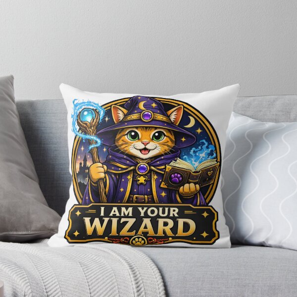 Item preview, Cute Cat Wizard designed and sold by ZiemSynd.