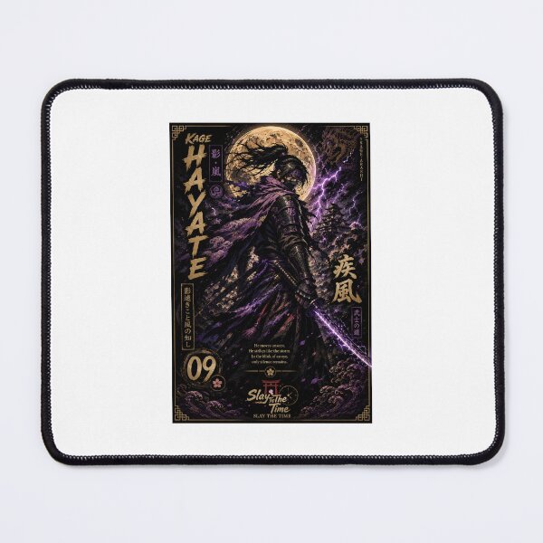 Item preview, Kage Hayate – The Shadow Storm | Anime Warrior Series #09 | Japanese Samurai Ninja Poster designed and sold by SLAYTHESPACE.