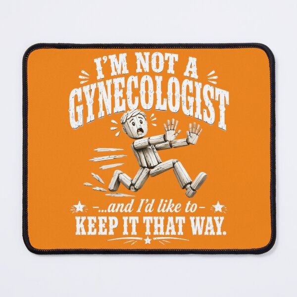 Item preview, Im Not a Gynecologist: Funny Wooden Puppet Vintage Humor designed and sold by ShadowArtEG.