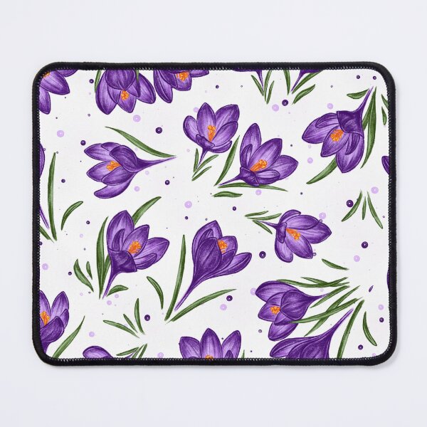 Item preview, crocuses, wildflowers, floral pattern, purple flowers, spring purple crocuses, garden, wild plants, nature conservation designed and sold by ArtbySvetik.