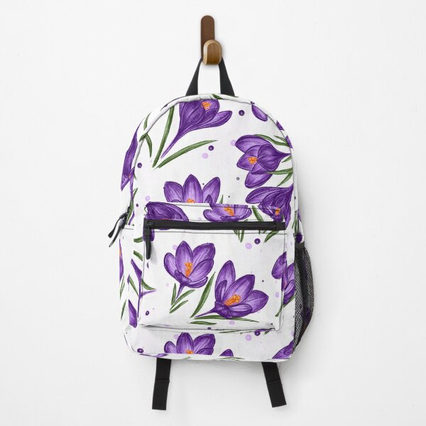 Item preview, crocuses, wildflowers, floral pattern, purple flowers, spring purple crocuses, garden, wild plants, nature conservation designed and sold by ArtbySvetik.