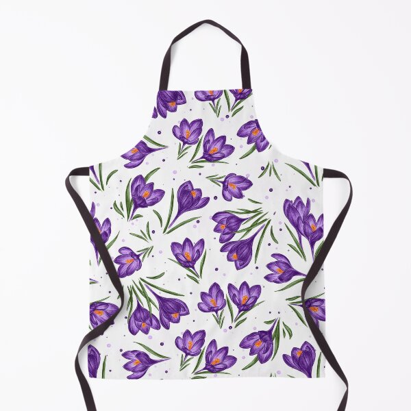 Item preview, crocuses, wildflowers, floral pattern, purple flowers, spring purple crocuses, garden, wild plants, nature conservation designed and sold by ArtbySvetik.