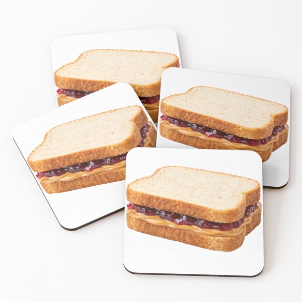 Item preview, PB&J Sandwich Kawaii Sticker designed and sold by PriyankaSonara.