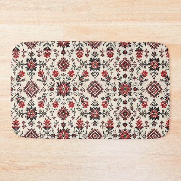 Item preview, Palestinian Embroidery Pattern – Traditional Folk Cross Stitch Textile Artwork designed and sold by BrainCurves.