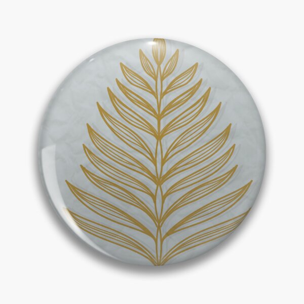Item preview, Minimalist Fern Leaf in Gold with 3D Shadow Effect, Fine Art Print designed and sold by Diseño que alegran tu día.