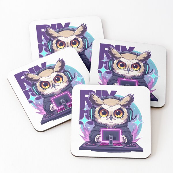Item preview, Cute Gamer Owl Sticker | Kawaii Gaming Owl with RGB Headset | Anime Owl Gamer Illustration designed and sold by dreamz-world.
